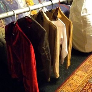 Bundle of five different blazer's, sweaters,and jackets